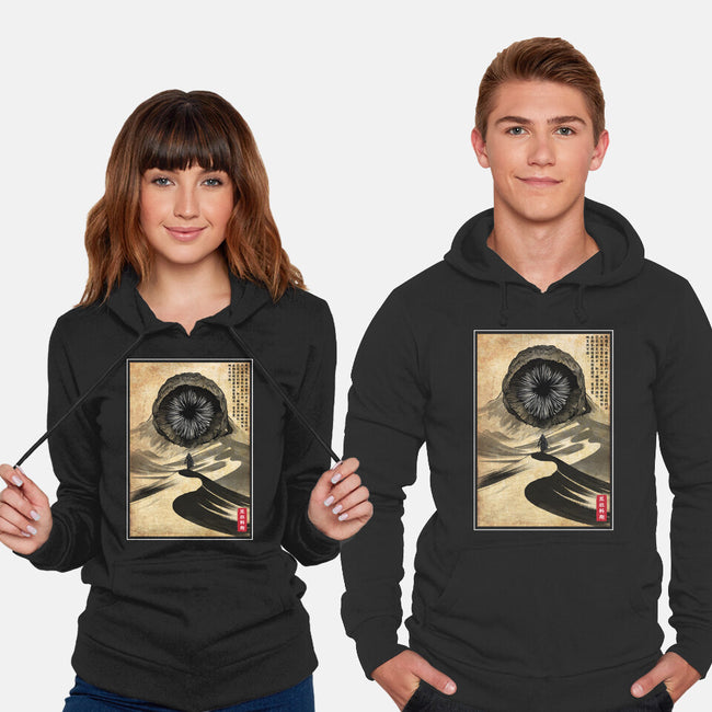 Dune Woodblock-Unisex-Pullover-Sweatshirt-DrMonekers