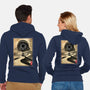 Dune Woodblock-Unisex-Zip-Up-Sweatshirt-DrMonekers