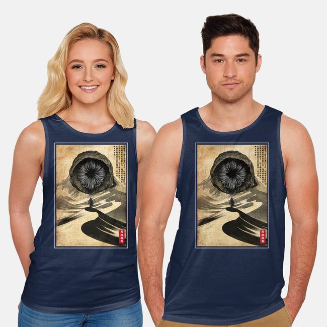 Dune Woodblock-Unisex-Basic-Tank-DrMonekers