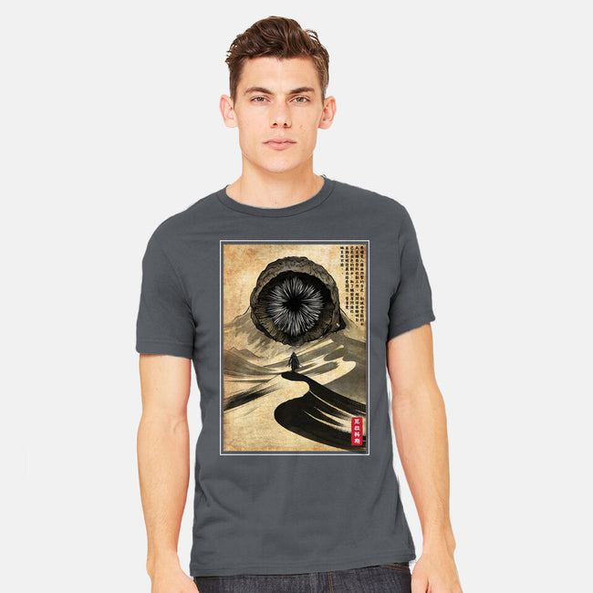 Dune Woodblock-Mens-Heavyweight-Tee-DrMonekers