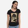 Dune Woodblock-Womens-V-Neck-Tee-DrMonekers