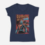 Guardians Of The Sugar-Womens-V-Neck-Tee-Gleydson Barboza