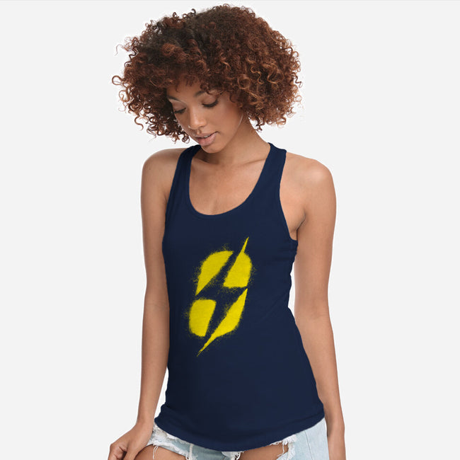 Ground Zero Fallout-Womens-Racerback-Tank-rocketman_art