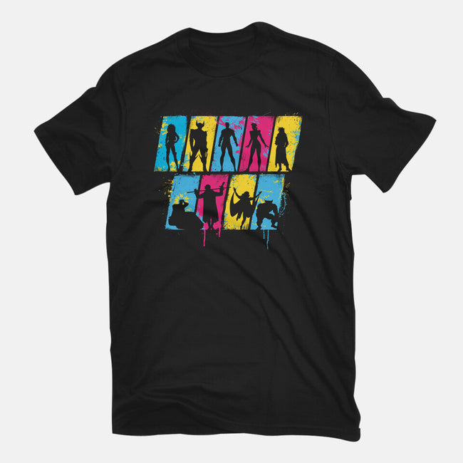92 Mutants-Mens-Basic-Tee-rocketman_art