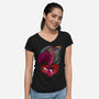 Jo The Condor-Womens-V-Neck-Tee-RamenBoy