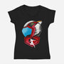 Ken The Eagle-Womens-V-Neck-Tee-RamenBoy