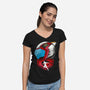 Ken The Eagle-Womens-V-Neck-Tee-RamenBoy