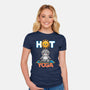 Hot Yoga-Womens-Fitted-Tee-Boggs Nicolas