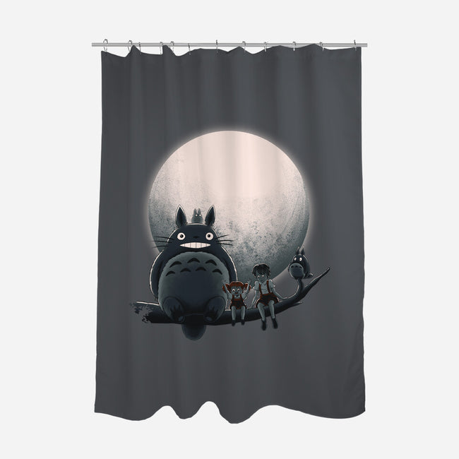 Neighbor's Moon-None-Polyester-Shower Curtain-rmatix