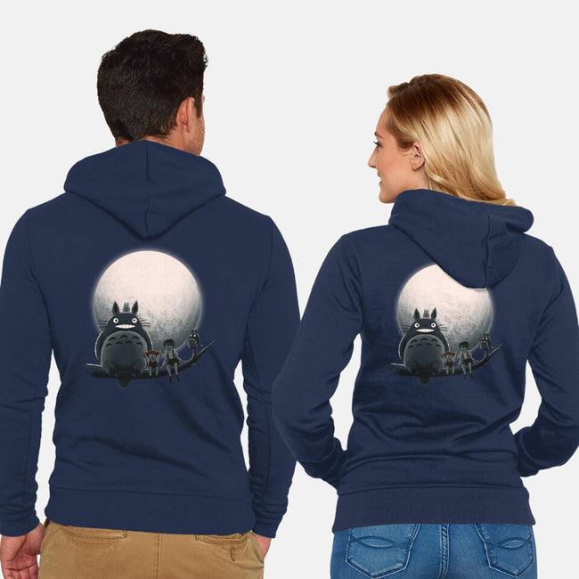 Neighbor's Moon-Unisex-Zip-Up-Sweatshirt-rmatix