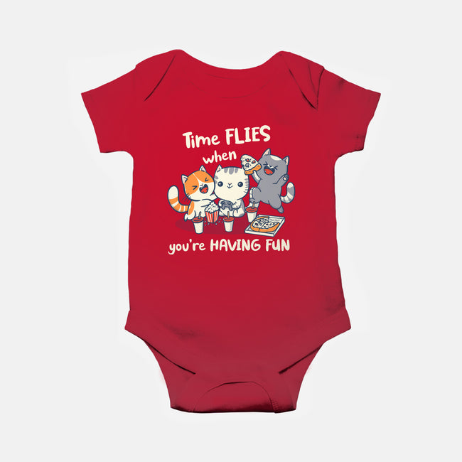 Time Flies-Baby-Basic-Onesie-Freecheese