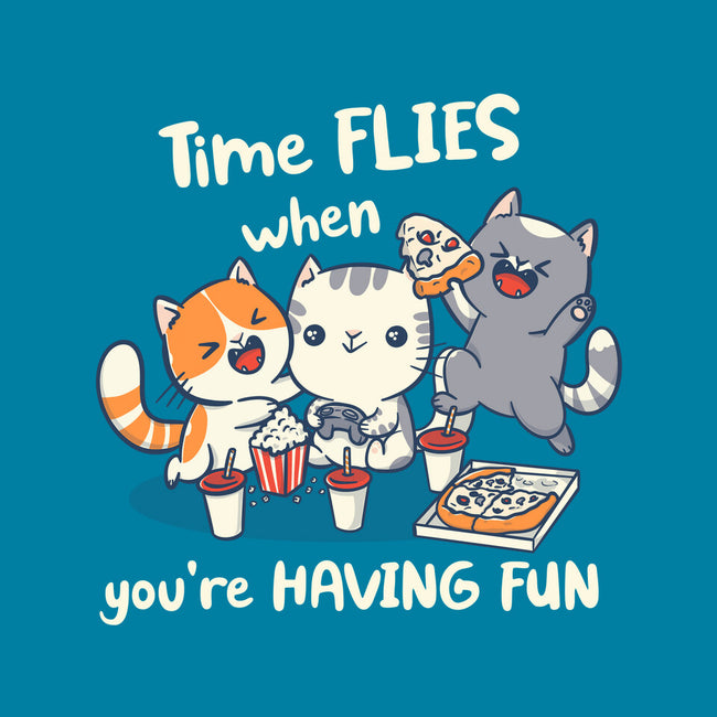 Time Flies-None-Fleece-Blanket-Freecheese