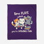 Time Flies-None-Fleece-Blanket-Freecheese