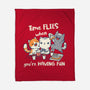 Time Flies-None-Fleece-Blanket-Freecheese