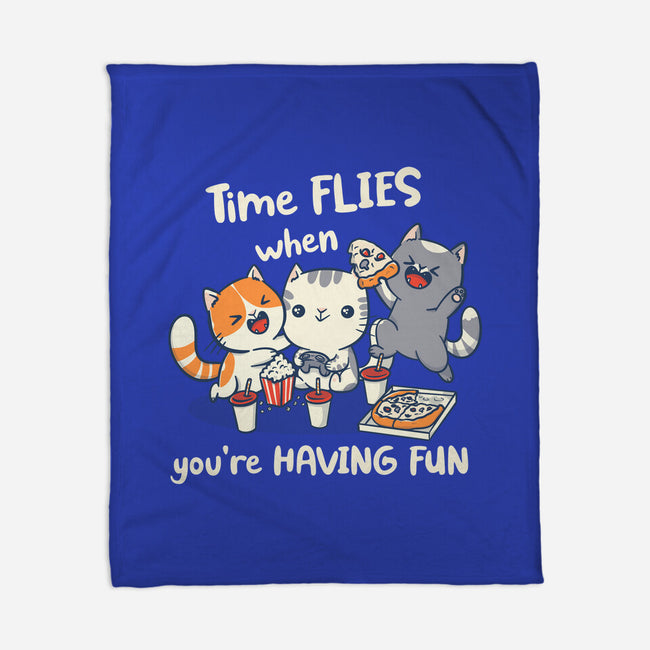 Time Flies-None-Fleece-Blanket-Freecheese