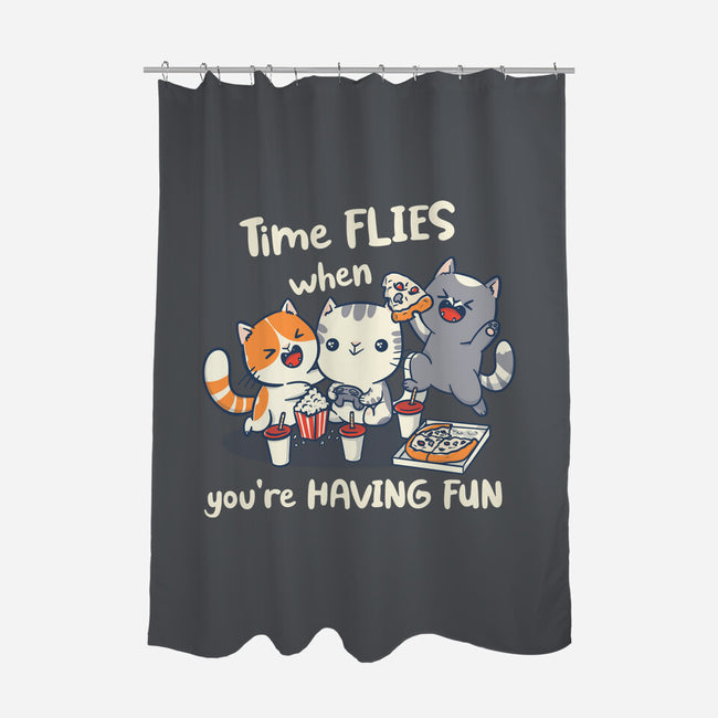 Time Flies-None-Polyester-Shower Curtain-Freecheese