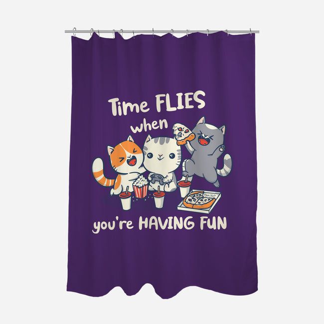 Time Flies-None-Polyester-Shower Curtain-Freecheese