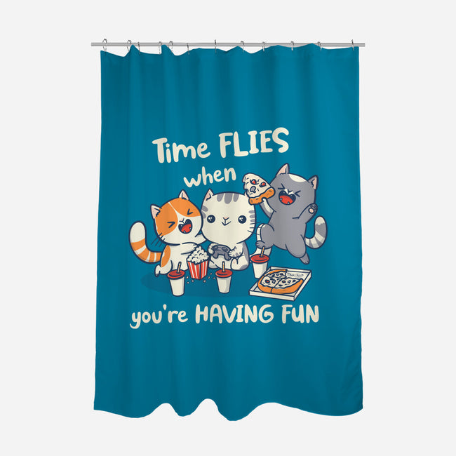 Time Flies-None-Polyester-Shower Curtain-Freecheese