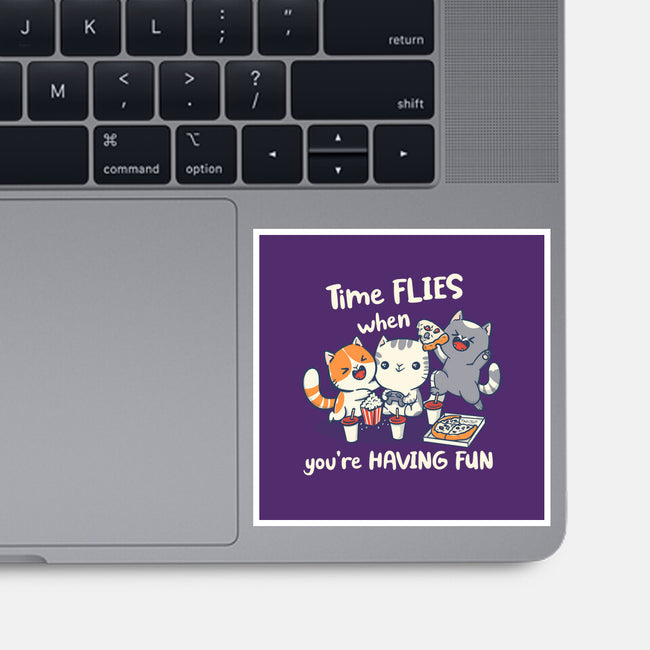 Time Flies-None-Glossy-Sticker-Freecheese