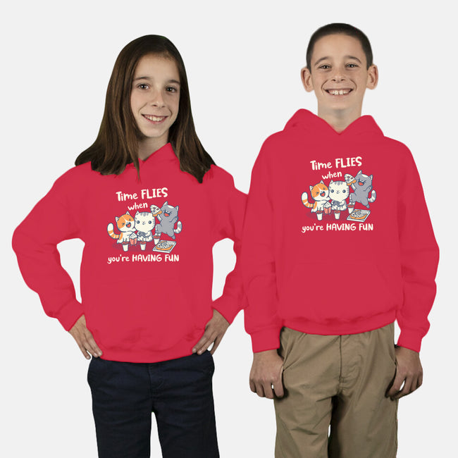 Time Flies-Youth-Pullover-Sweatshirt-Freecheese