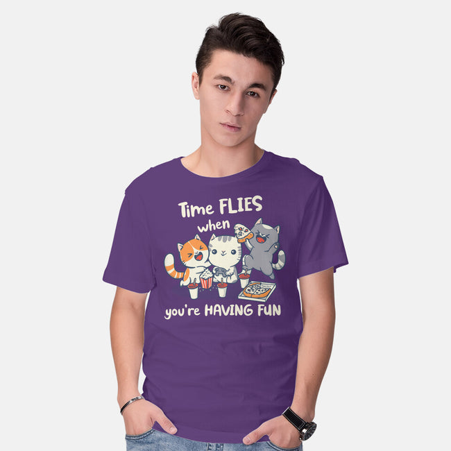 Time Flies-Mens-Basic-Tee-Freecheese