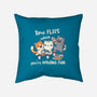 Time Flies-None-Removable Cover-Throw Pillow-Freecheese