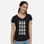 One Of Us-Womens-V-Neck-Tee-BadBox