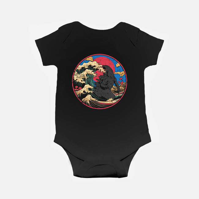 God Of Kanagawa Wave-Baby-Basic-Onesie-turborat14