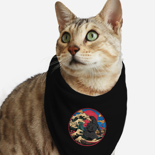 God Of Kanagawa Wave-Cat-Bandana-Pet Collar-turborat14