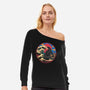 God Of Kanagawa Wave-Womens-Off Shoulder-Sweatshirt-turborat14