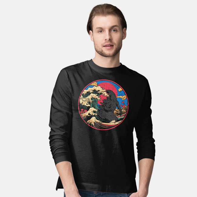 God Of Kanagawa Wave-Mens-Long Sleeved-Tee-turborat14