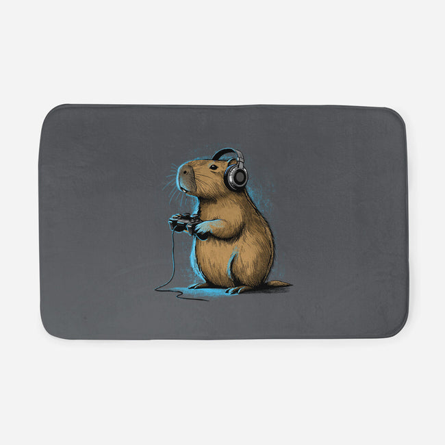 Capy-Gamer-None-Memory Foam-Bath Mat-GoshWow