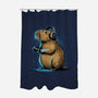 Capy-Gamer-None-Polyester-Shower Curtain-GoshWow