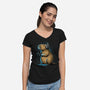 Capy-Gamer-Womens-V-Neck-Tee-GoshWow