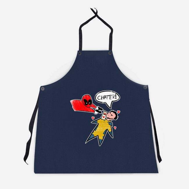 The Chatty Mercenary-Unisex-Kitchen-Apron-AqueleJutsu