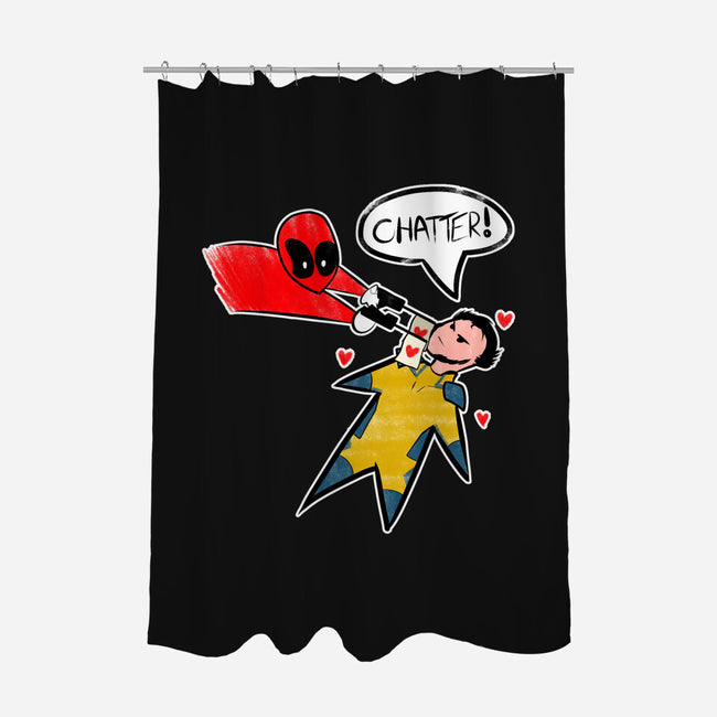 The Chatty Mercenary-None-Polyester-Shower Curtain-AqueleJutsu