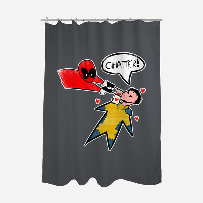 The Chatty Mercenary-None-Polyester-Shower Curtain-AqueleJutsu