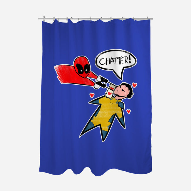 The Chatty Mercenary-None-Polyester-Shower Curtain-AqueleJutsu