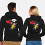 The Chatty Mercenary-Unisex-Zip-Up-Sweatshirt-AqueleJutsu