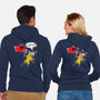 The Chatty Mercenary-Unisex-Zip-Up-Sweatshirt-AqueleJutsu