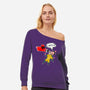 The Chatty Mercenary-Womens-Off Shoulder-Sweatshirt-AqueleJutsu