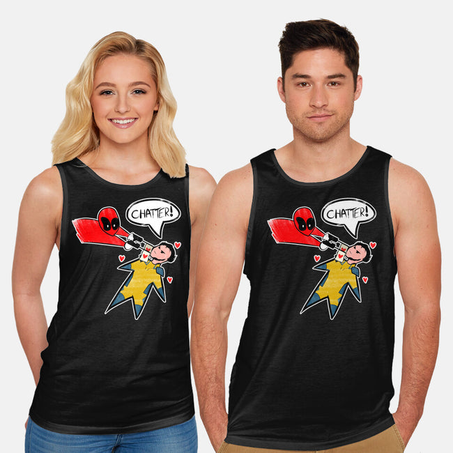 The Chatty Mercenary-Unisex-Basic-Tank-AqueleJutsu