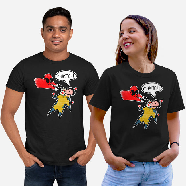 The Chatty Mercenary-Unisex-Basic-Tee-AqueleJutsu