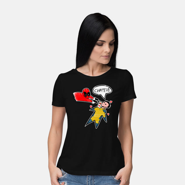 The Chatty Mercenary-Womens-Basic-Tee-AqueleJutsu