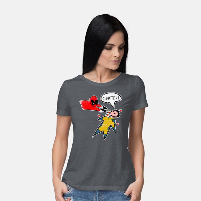 The Chatty Mercenary-Womens-Basic-Tee-AqueleJutsu