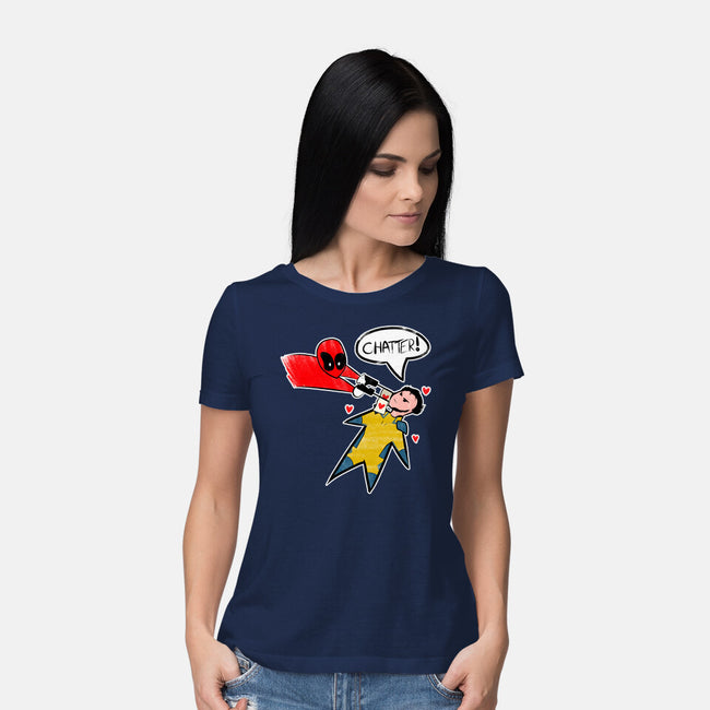 The Chatty Mercenary-Womens-Basic-Tee-AqueleJutsu