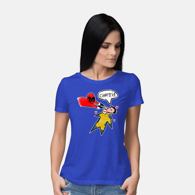 The Chatty Mercenary-Womens-Basic-Tee-AqueleJutsu