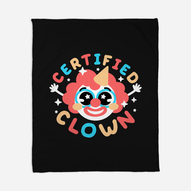 Certified Clown-None-Fleece-Blanket-NemiMakeit