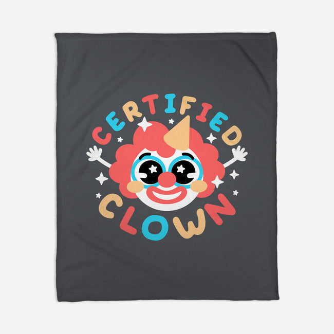 Certified Clown-None-Fleece-Blanket-NemiMakeit