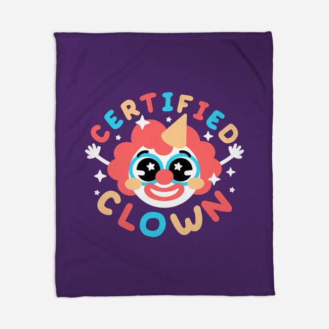 Certified Clown-None-Fleece-Blanket-NemiMakeit